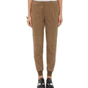 Vince brown wool blend utility slim fit joggers pants US 2